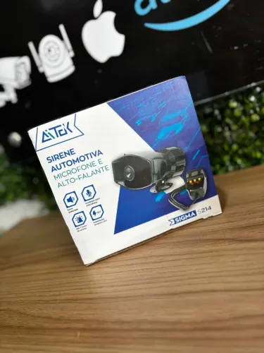 Sirene Automotiva Microfone e Alto Falante AiTeK S214