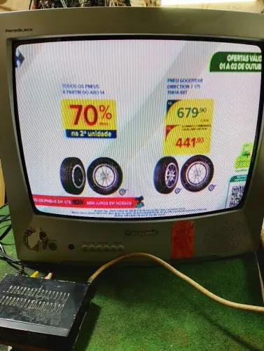 TV Panasonic 20" de tubo + conversor digital LEIAM