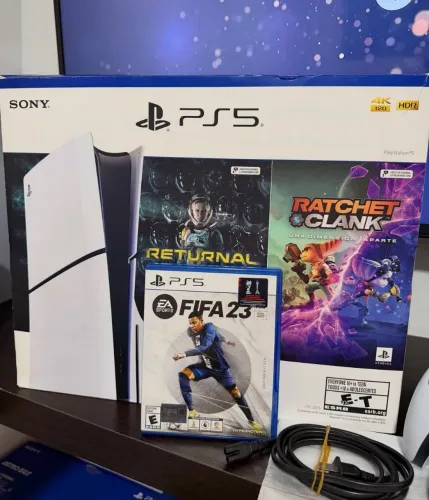 Console ps5 slim mídia física leitor de disco