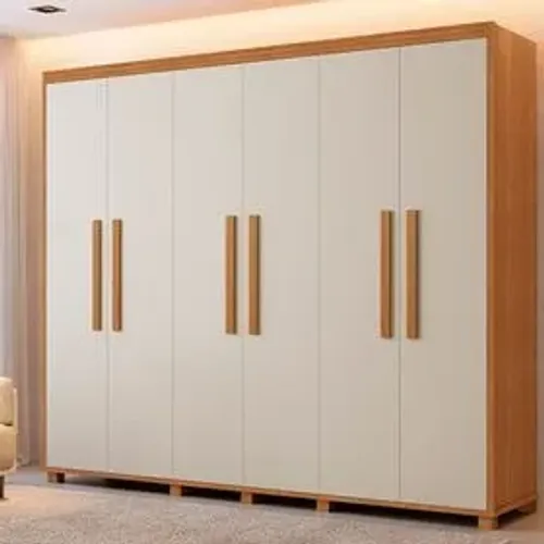 Guarda Roupa 6 Portas 6 Gavetas Pequim 100% MDF