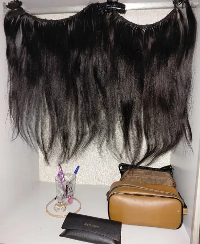 Cabelo humano indiano 2 telas feito a mão