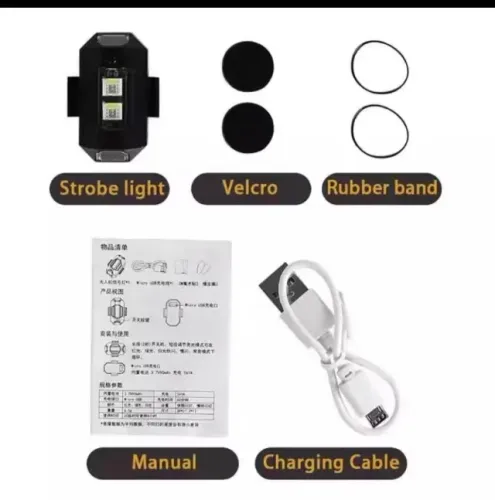 ?Pisca Alerta Traseira Luz De Sinalizador Para Bicicleta Motocicleta Drone LED 7 Cores Rec