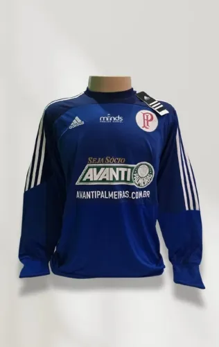 Camisa Palmeiras Adidas Goleiro Palestra Itália Azul Avanti