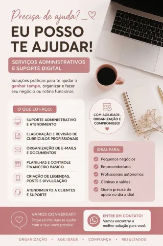 Assistente virtual/administrativo e divulgação 