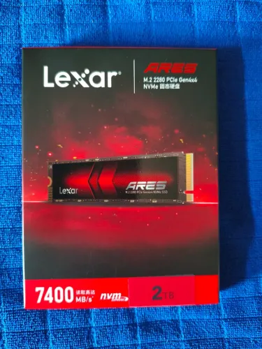 SSD NVME 4.0 - 2Tb - LEXAR ARES- 7400MB/s - Novo sem uso
