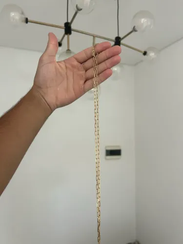 Correntinha cadeado banhada a ouro 