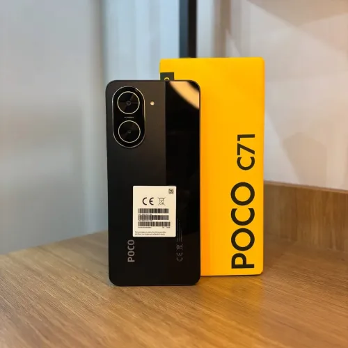 Poco C71 4/128GB Black - Novo Lacrado - Pronta Entrega