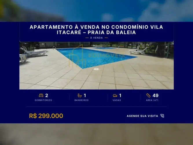Oportunidade Única: Apartamento na Praia da Baleia com Varanda!