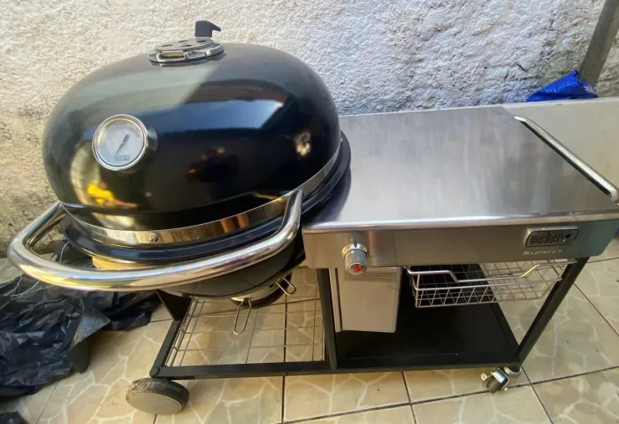 Churrasqueira Weber Summit Completa - A Gás - Inox - Área Gourmet