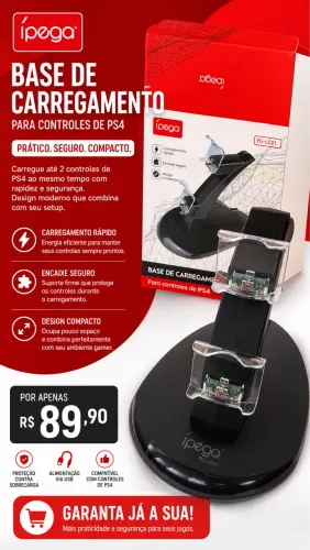 Base de carregamento PS4