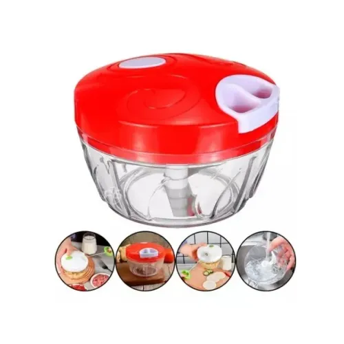 Mini Processador Triturador Manual De Alimentos 500ml