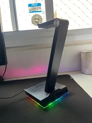 Suporte de Headset Gamer KBM! Gaming SHG200 ? RGB + Placa de Som