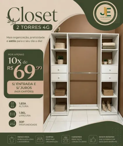 Closet em mdf