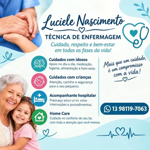 Técnica de enfermagem/ cuidadora