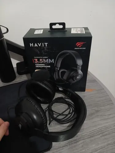 Headset Gamer Havit H2230D 50mm P3 - Impecável + Caixa