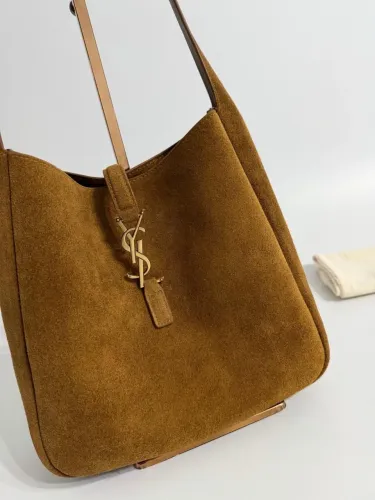 Bolsa de couro camurça legítimo qualidade italiana modelo le 5 a 7 Yves Saint Laurent 