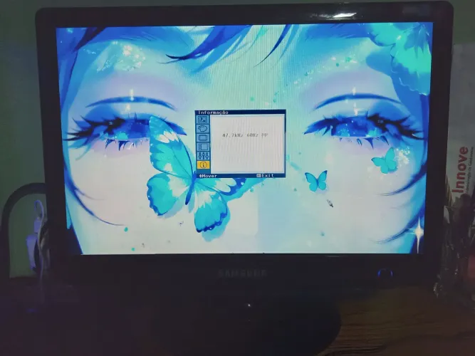 Monitor Samsung 17? SyncMaster 732NW Funcionando + Cabos Inclusos<br><br><br>