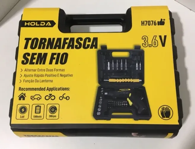 Mini Parafusadeira Recarregável Compacta Portátil Wassay HOLDA - NOVA
