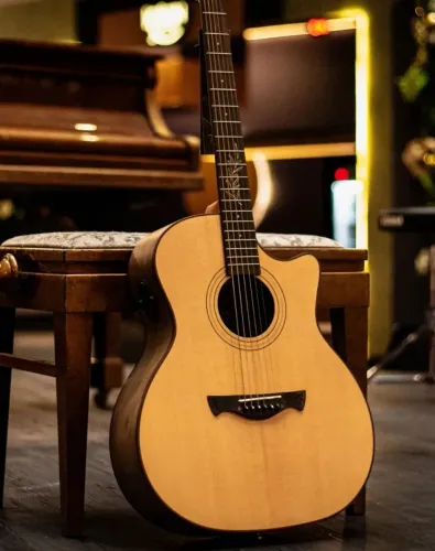 Violão Tagima Olive Grace Cacau Santos Solid Spruce c/ efeitos