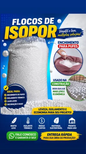 Flocos de isopor