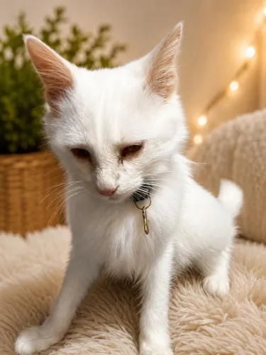 Filhote de gato angorá 
