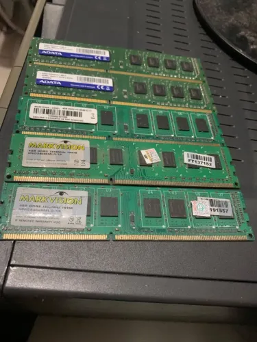 Lote com 5 memorias pc ddr3 4gb cada!!!