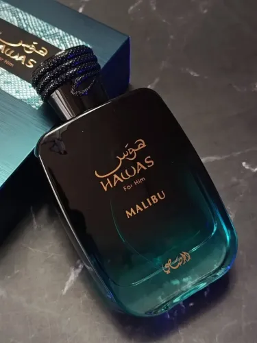Perfume Árabe Hawas Malibu Rasasi Masculino Original 100ml