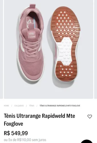 Tênis Vans ultrarange 36