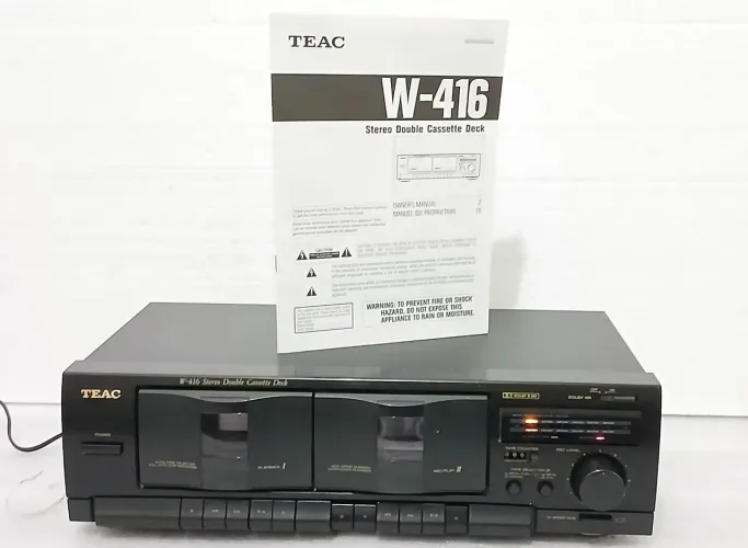 Tape Deck Teac Duplo W-416 Impecável