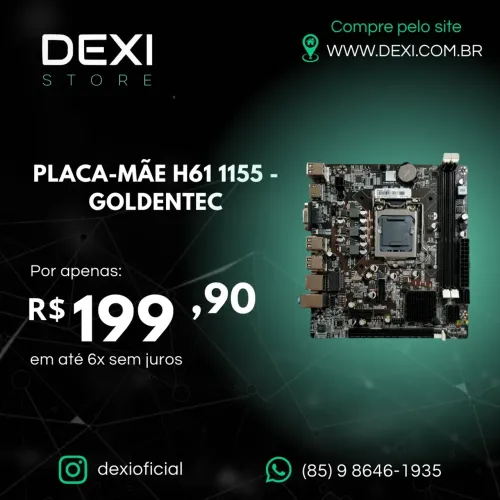 PLACA-MÃE H61 1155 - GOLDENTEC