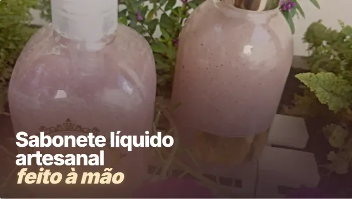 Sabonete Líquido Artesanal Feito à Mão - R$70,00 - Entrega Garantida