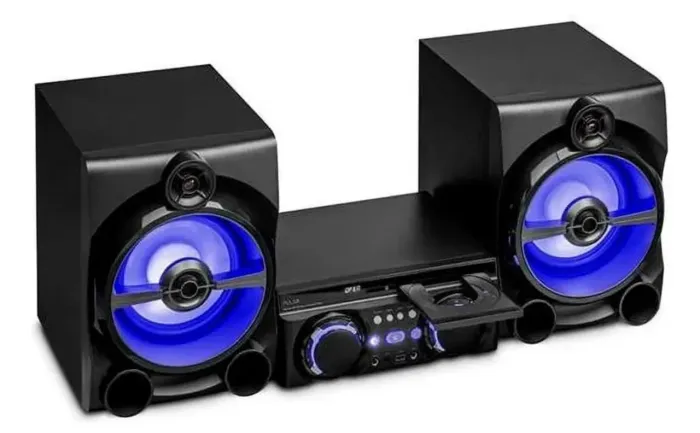 Mini System Bluetooth Pulse Sp700 Dvd Rádio Usb Com Controle Cor Preto Potência RMS 2350 W