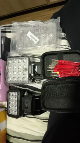 Lote completo. Faróis Led - Kit Pontas - Caixa de peças