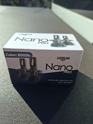 Lâmpadas Led Nano 8000k H7 novas. 