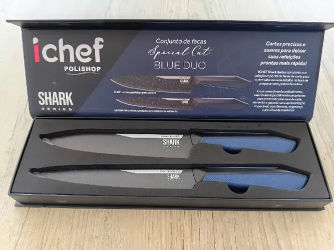 Conjunto de Facas Ichef - Polishop - Shark Series
