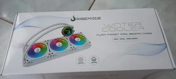 Water Cooler Risemode Aura Frost Pro 360mm ARGB Branco AMD Intel NOVA LACRADA
