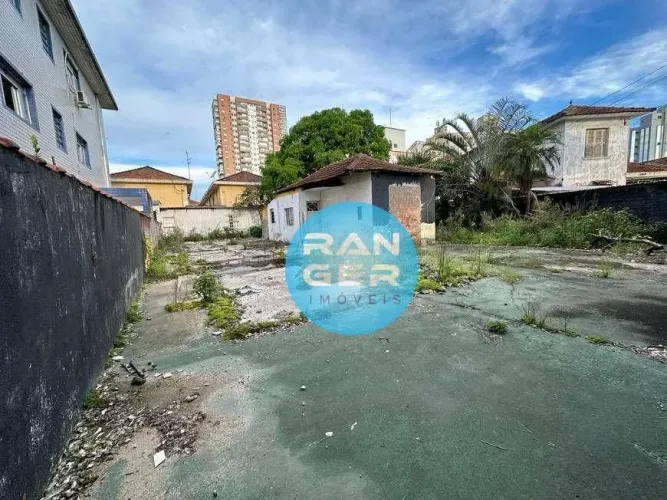 Terreno à venda, 666 m² por R$ 1.650.000,00 - Macuco - Santos/SP