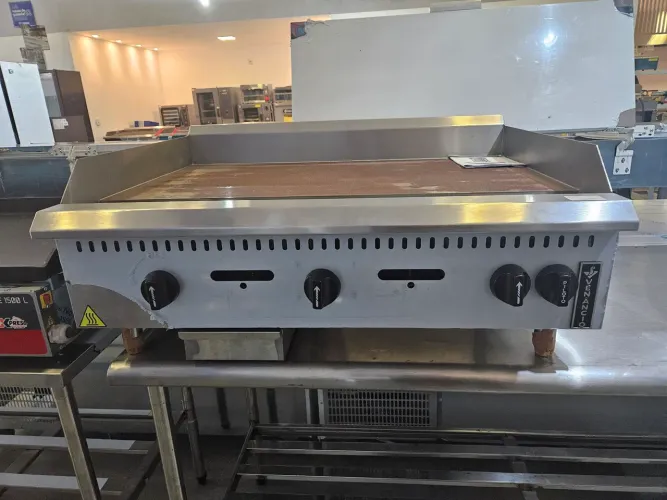 chapa pra lanche a gás 90cm 19mm prime - nova