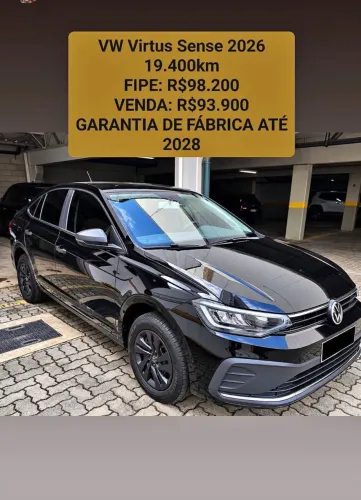 Volkswagen Virtus Sense 1.0 Flex 12V 5P Mec. 2026