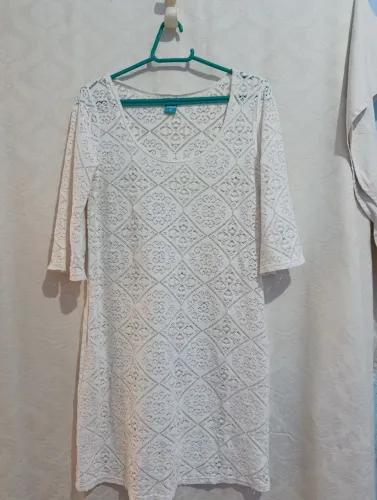 Vestido em renda com elastano Aqua brasil