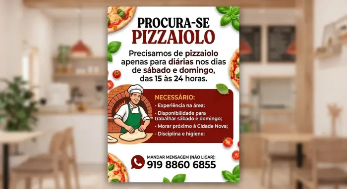 Procura-se Pizzaiolo