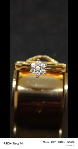 Anel Solitário Ouro 18k