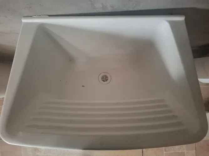 Tanque Lavanderia em fibra Branco