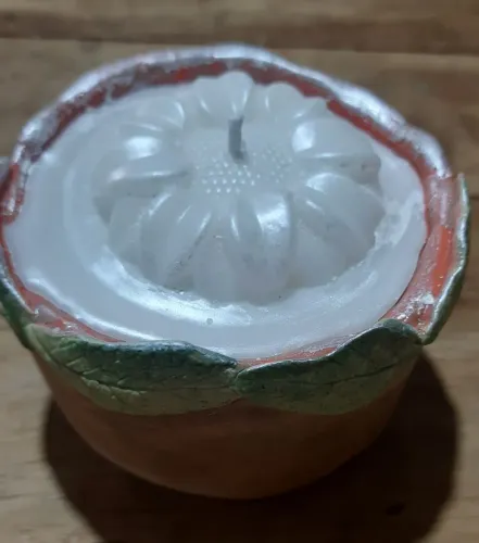 Vela na cerâmica