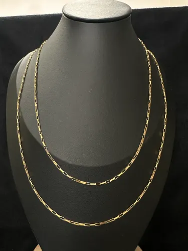 Corrente Maciça de ouro 4.40g 18k procedência garantia eterna