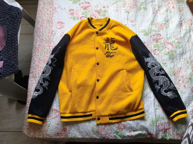 Conjunto Dragão Japonês Premium - Jaqueta Varsity + Calça Cargo