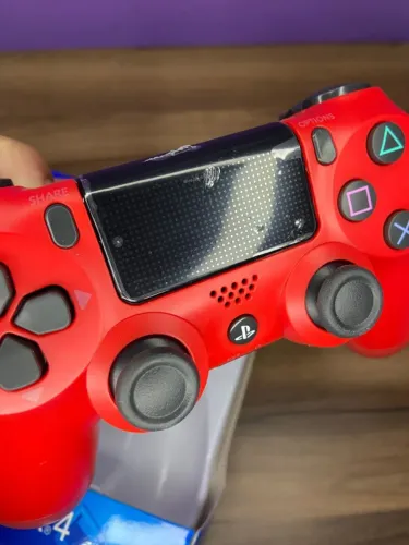 Controle Ps4 Sem Fio Vermelho an 13