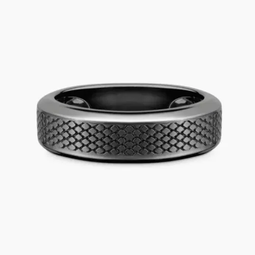 Anel Snake Man Vivara em Prata 925 com Ródio Negro