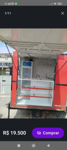 Trailer para doces, bolo no pote etc. Novo a partir de 9 mil.
