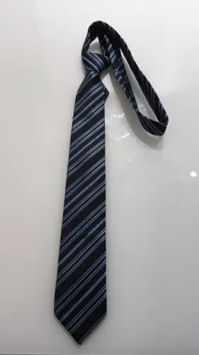 Gravata tradicional Azul listrada - Semi nova